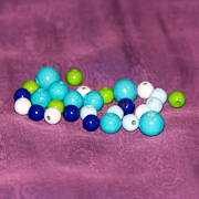 Materialfoto der Holzperlen